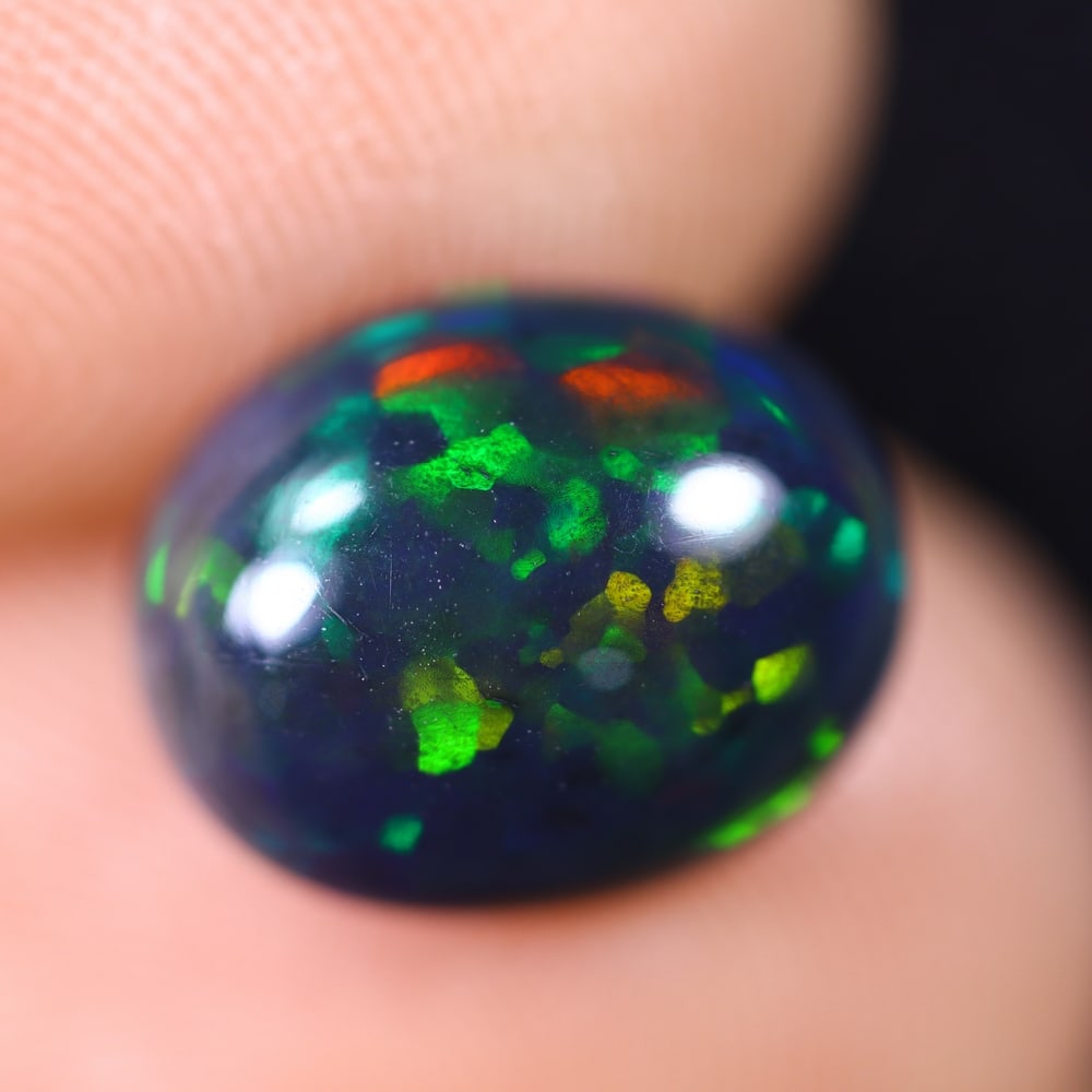 *2.33Ct Welo Black Opal Polished - Ethiopian Opal (1 of 5)