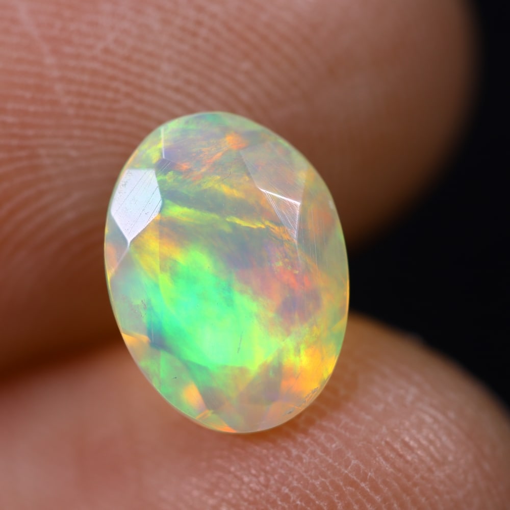 1.23Ct Welo Opal Faceted Polished - Ethiopian Opal (1 of 5)