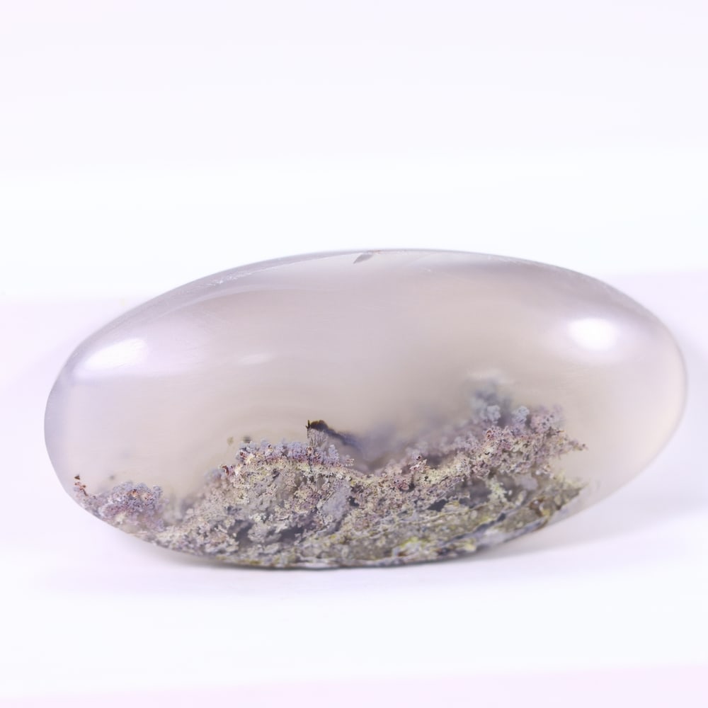 31.47Ct Moss Agate Cabochon - Polished - 36x17mm Approx (1 of 2)