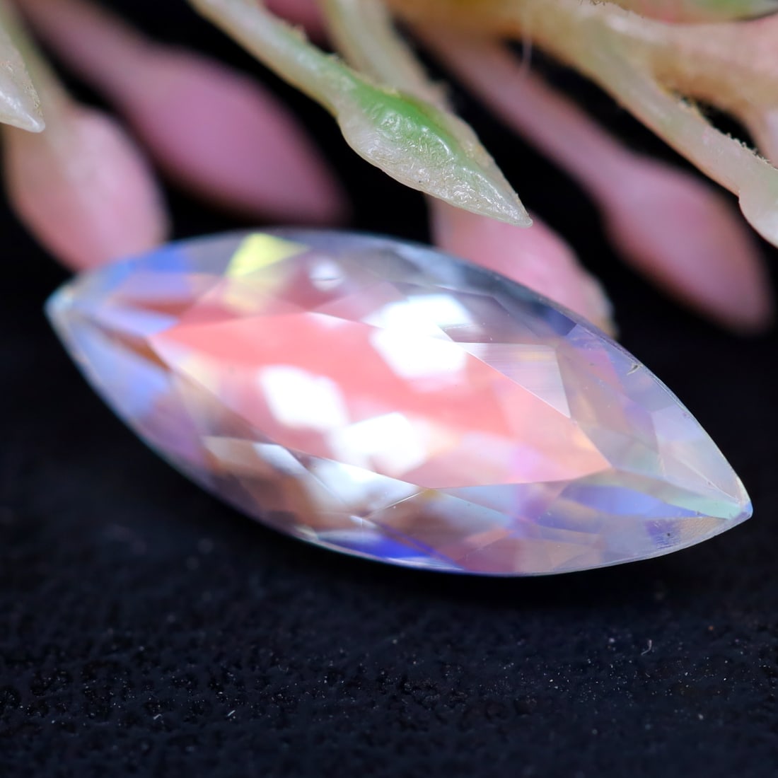 Madagascar Moonstone 1.77Ct Natural Flashy Ranbow Madagascar Moonstone for Jewelry: Ksmith Jewels Global Welcome to our auction house, today auction brought to you by Ksmith Jewels Global based in Penang, Malaysia specialize in all kinds of opal and color gemstone both in manufacturi