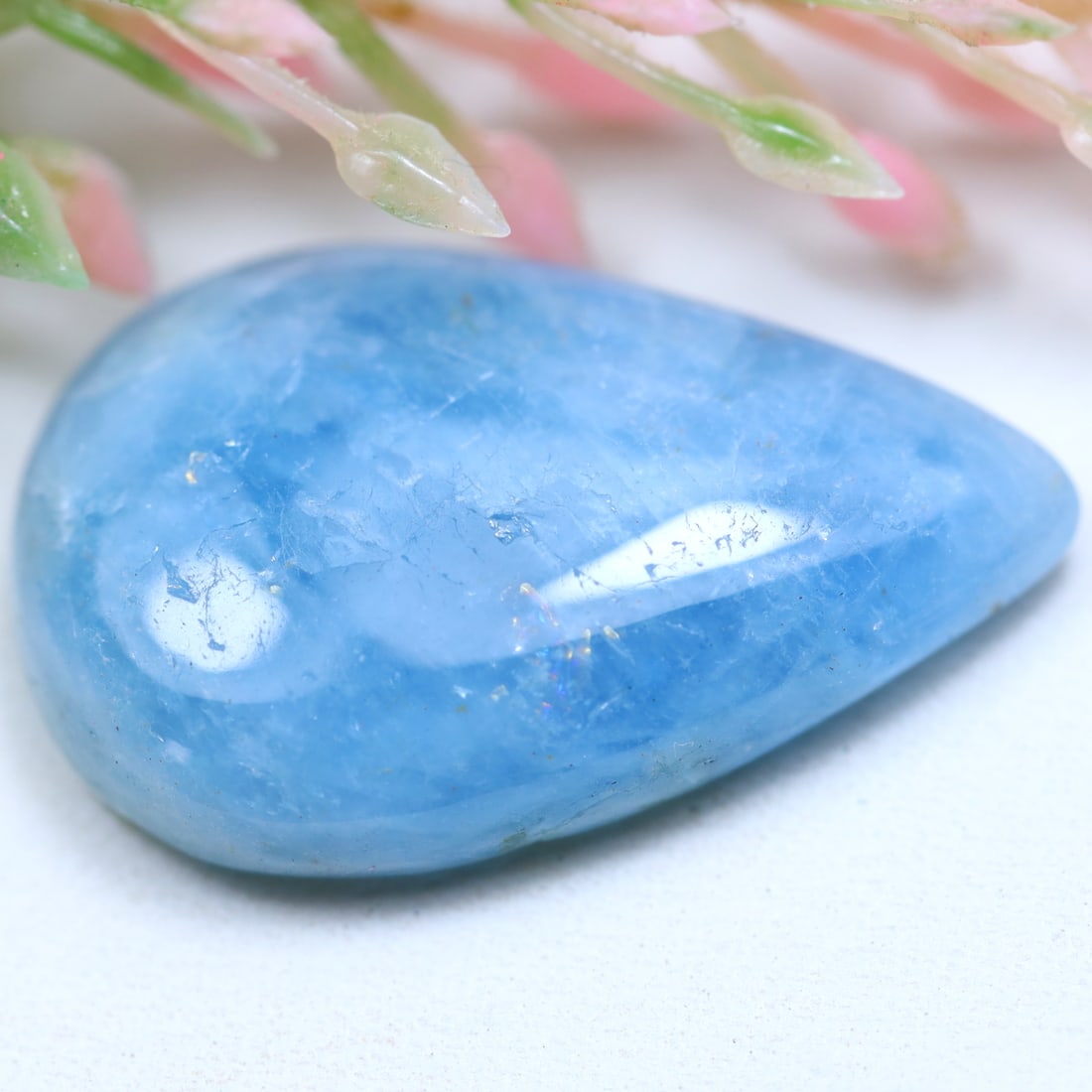 Aquamarine 14.63Ct Natural Blue Aquamarine Smooth Cabochon (OT6978): Ksmith Jewels Global Welcome to our auction house, today auction brought to you by Ksmith Jewels Global based in Penang, Malaysia specialize in all kinds of opal and color gemstone both in manufacturi