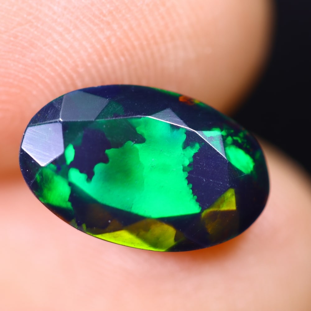 2.01Ct Welo Black Opal Polished - Ethiopian Opal (1 of 7)
