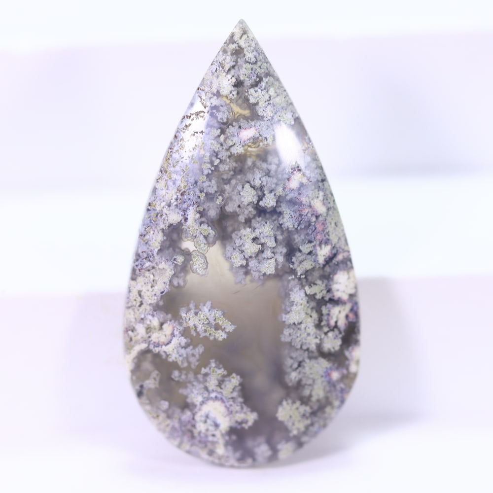 36.10Ct Moss Agate Cabochon - Polished - 40x21mm Approx: Ksmith Jewels Global Welcome to our auction house, today auction brought to you by Ksmith Jewels Global based in Penang, Malaysia specialize in all kinds of opal and color gemstone both in manufacturi