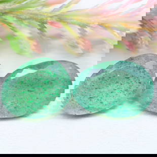 Strawberry Quartz 10.44Ct Natural Green Strawberry Quartz Pair: Ksmith Jewels Global Welcome to our auction house, today auction brought to you by Ksmith Jewels Global based in Penang, Malaysia specialize in all kinds of opal and color gemstone both in manufacturi