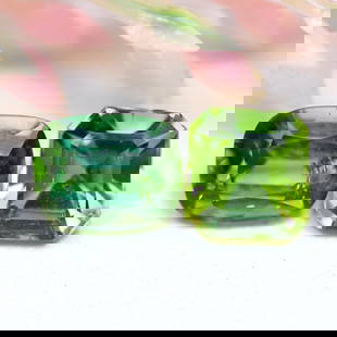 Tourmaline 1.73Ct Fancy Cut Natural Mozambique Green Tourmaline Pair: Ksmith Jewels Global Welcome to our auction house, today auction brought to you by Ksmith Jewels Global based in Penang, Malaysia specialize in all kinds of opal and color gemstone both in manufacturi