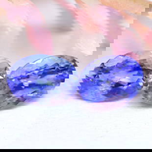 Tanzanite 1.60Ct Natural Oval Cut Purplish Blue Tanzanite Pair for Jewelry Making: Ksmith Jewels Global Welcome to our auction house, today auction brought to you by Ksmith Jewels Global based in Penang, Malaysia specialize in all kinds of opal and color gemstone both in manufacturi
