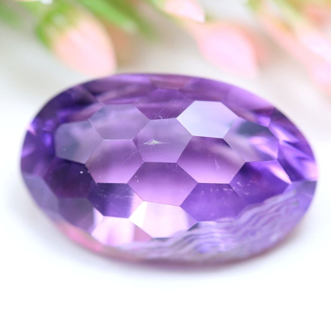 Amethyst 15.85Ct Natural Purple Amethyst Honeycomb Cut: Ksmith Jewels Global Welcome to our auction house, today auction brought to you by Ksmith Jewels Global based in Penang, Malaysia specialize in all kinds of opal and color gemstone both in manufacturi