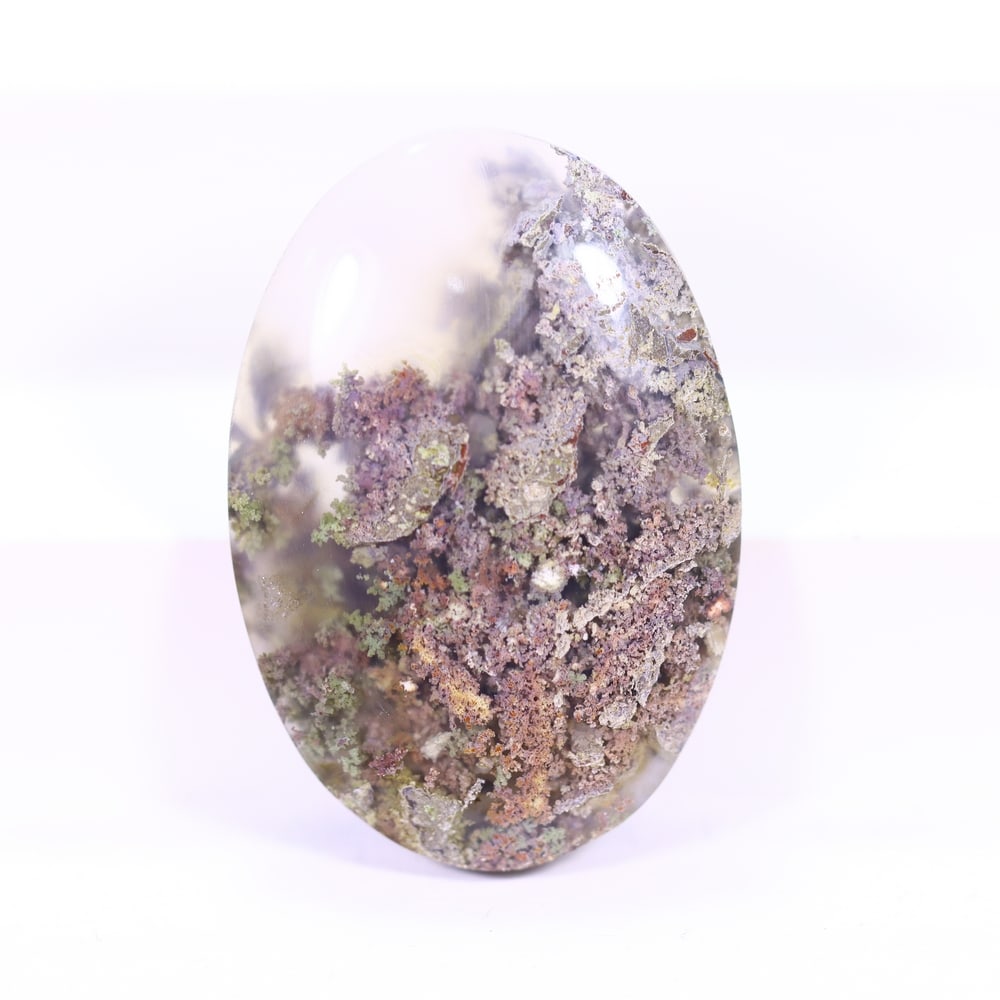 46.16Ct Moss Agate Cabochon - Polished - 36x25mm approx: Ksmith Jewels Global Welcome to our auction house, today auction brought to you by Ksmith Jewels Global based in Penang, Malaysia specialize in all kinds of opal and color gemstone both in manufacturi