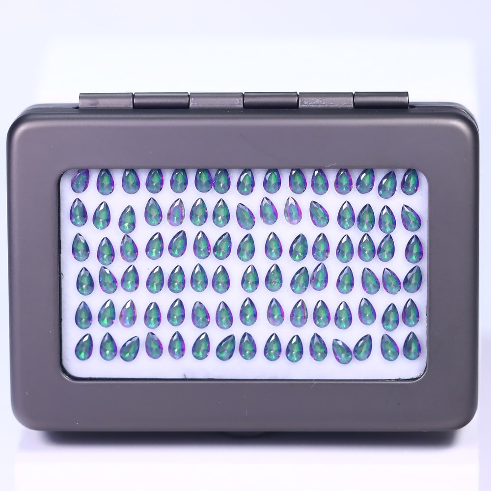 12.45Ct Mystic Topaz Set - Polished Faceted: Ksmith Jewels Global Welcome to our auction house, today auction brought to you by Ksmith Jewels Global based in Penang, Malaysia specialize in all kinds of opal and color gemstone both in manufacturi
