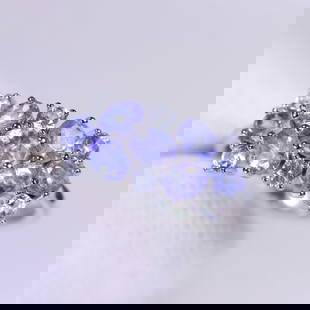 Ring US7 Tanzanite & White Topaz - 925 Sterling Silver: Ksmith Jewels Global Welcome to our auction house, today auction brought to you by Ksmith Jewels Global based in Penang, Malaysia specialize in all kinds of opal and color gemstone both in manufacturi