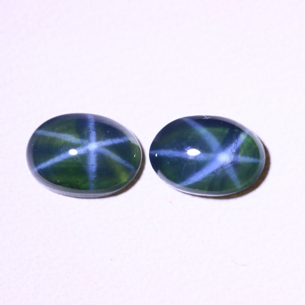 *2.20Ct 6 Rays Blue Star Sapphire Set - Polished Cabochon: Ksmith Jewels Global Welcome to our auction house, today auction brought to you by Ksmith Jewels Global based in Penang, Malaysia specialize in all kinds of opal and color gemstone both in manufacturi