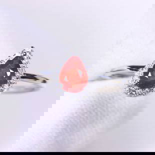 Ring US7 Ruby - 925 Sterling Silver - Plated 14k White Gold: Ksmith Jewels Global Welcome to our auction house, today auction brought to you by Ksmith Jewels Global based in Penang, Malaysia specialize in all kinds of opal and color gemstone both in manufacturi