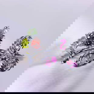 Ring US5.75 Sapphire & Ruby - 925 Sterling Silver - White Gold Plated: Ksmith Jewels Global Welcome to our auction house, today auction brought to you by Ksmith Jewels Global based in Penang, Malaysia specialize in all kinds of opal and color gemstone both in manufacturi