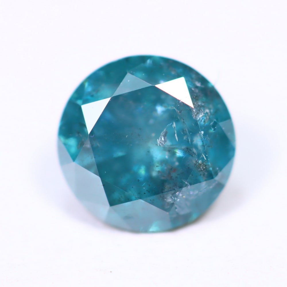 0.68ct Peacock Blue Diamond 5.5mm - Natural Diamond, Loose Diamond: Ksmith Jewels Global Welcome to our auction house, today auction brought to you by Ksmith Jewels Global based in Penang, Malaysia specialize in all kinds of opal, diamond and color gemstone both in ma