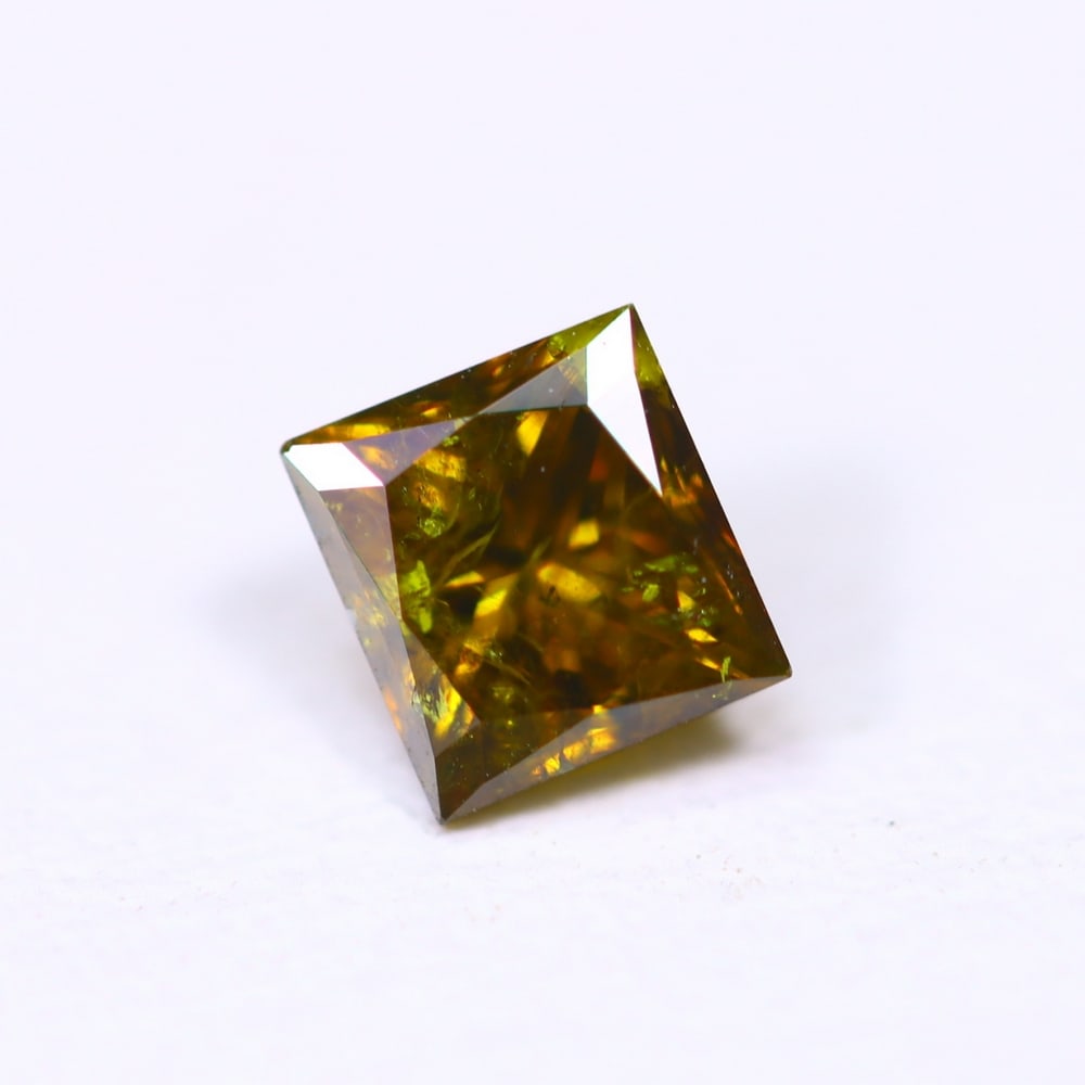 0.46ct Champagne Red Princess Cut Diamond 4.2x3.9mm - Natural Diamond, Loose Diamond: Ksmith Jewels Global Welcome to our auction house, today auction brought to you by Ksmith Jewels Global based in Penang, Malaysia specialize in all kinds of opal, diamond and color gemstone both in ma