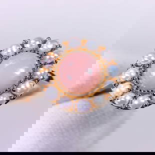 Ring US8.75 Opal & Pearl - 925 Sterling Silver: Ksmith Jewels Global Welcome to our auction house, today auction brought to you by Ksmith Jewels Global based in Penang, Malaysia specialize in all kinds of opal and color gemstone both in manufacturi