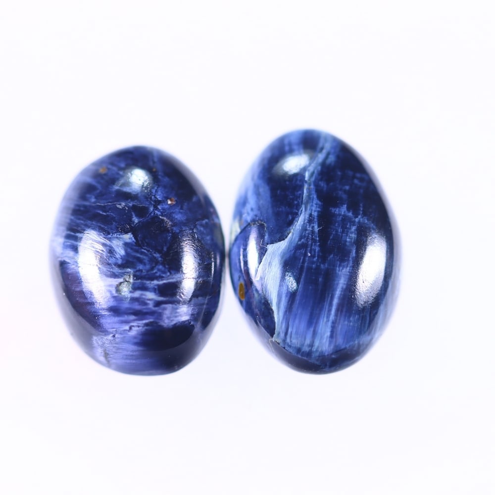 8.08Ct Pietersite Cabochon Pair - Gemstone Crystal - Oval Cabochon: Ksmith Jewels Global Welcome to our auction house, today auction brought to you by Ksmith Jewels Global based in Penang, Malaysia specialize in all kinds of opal and color gemstone both in manufacturi