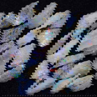 36.9Ct Rough Opal Specimen Lot - Ethiopian Opal - Mineral Rough: Ksmith Jewels Global Welcome to our auction house, today auction brought to you by Ksmith Jewels Global based in Penang, Malaysia specialize in all kinds of opal and color gemstone both in manufacturi