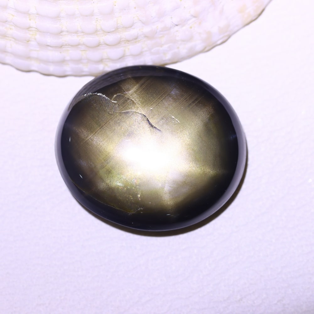 14.94cts 6 Rays Black Star Sapphire (1 of 2)
