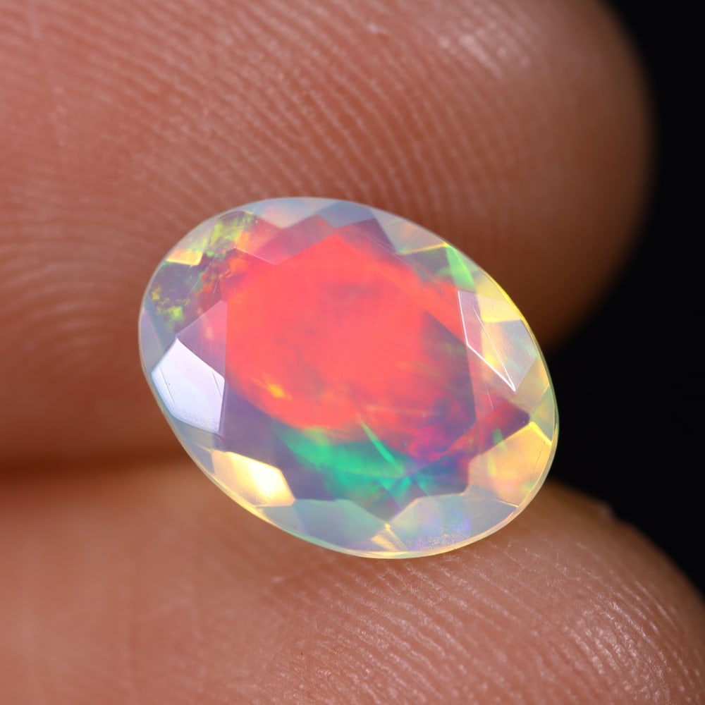 1.28Ct Welo Opal Faceted Polished - Ethiopian Opal (1 of 5)