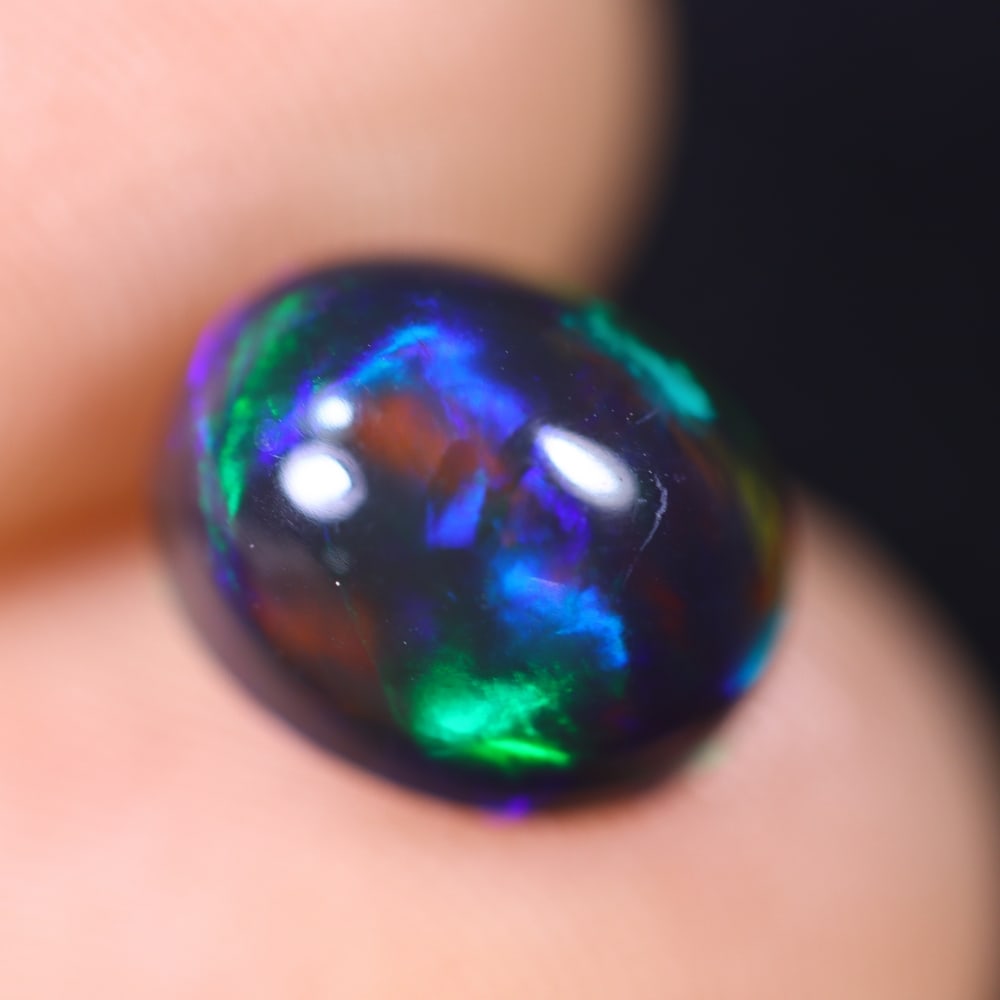 2.35Ct Welo Black Opal Polished - Ethiopian Opal (1 of 7)