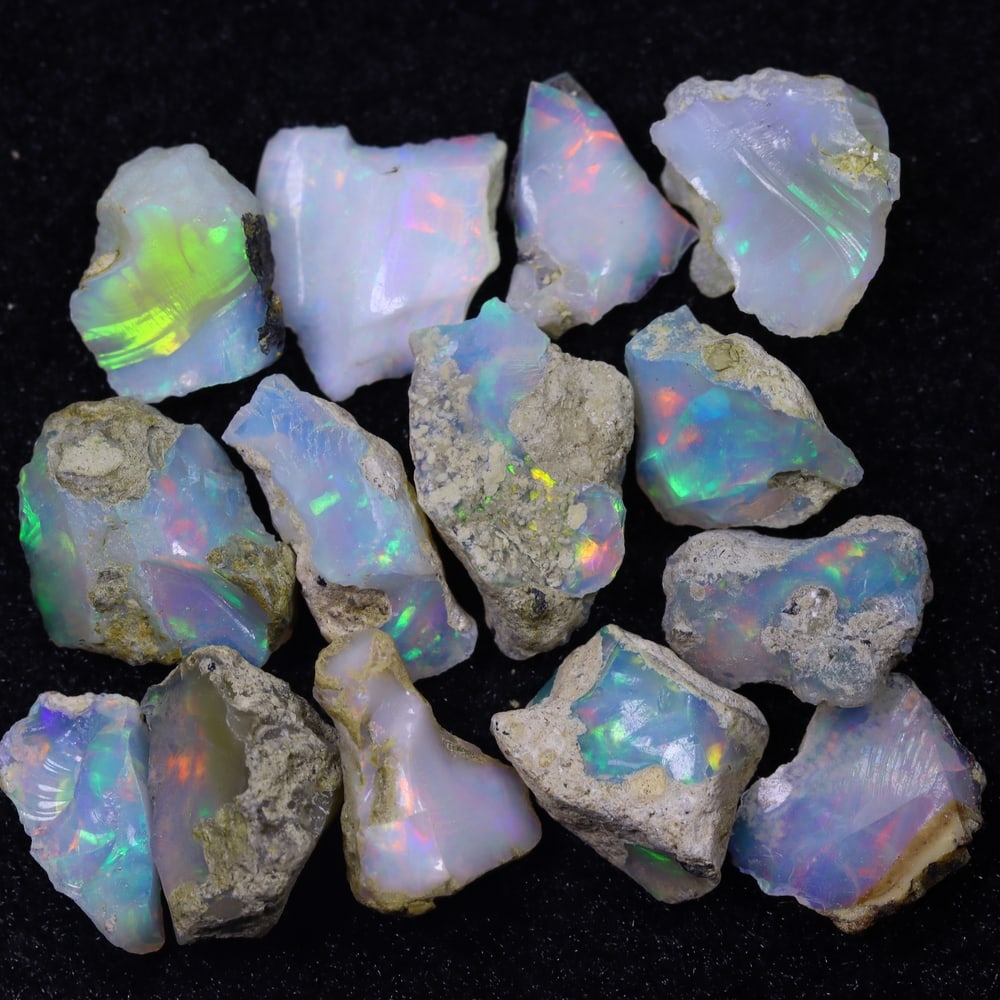 33.6Ct Rough Opal Specimen Lot - Ethiopian Opal - Mineral Rough (1 of 3)