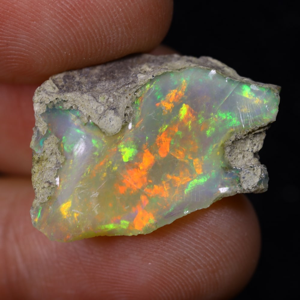 11.6Ct Rough Opal Specimen - Ethiopian Opal - Mineral Rough (1 of 6)