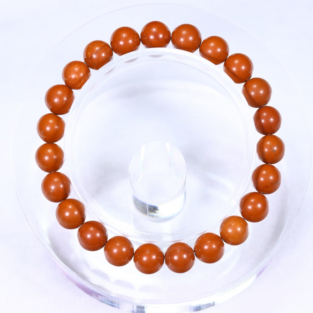 16.42g Red Jasper Bracelet - Polished Beads (1 of 3)