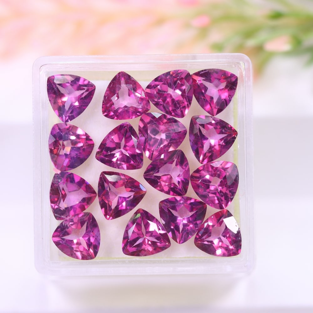 13.63Ct Pink Topaz Set - Polished Faceted (1 of 2)