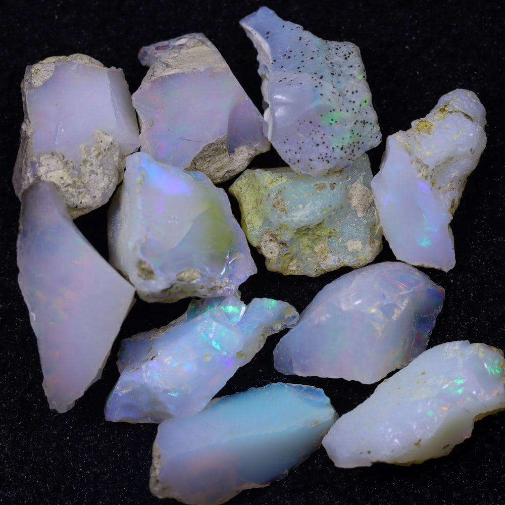 52.2Ct Rough Opal Specimen Lot - Ethiopian Opal - Mineral Rough (1 of 3)