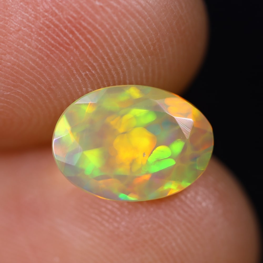 1.10Ct Welo Opal Faceted Polished - Ethiopian Opal (1 of 6)