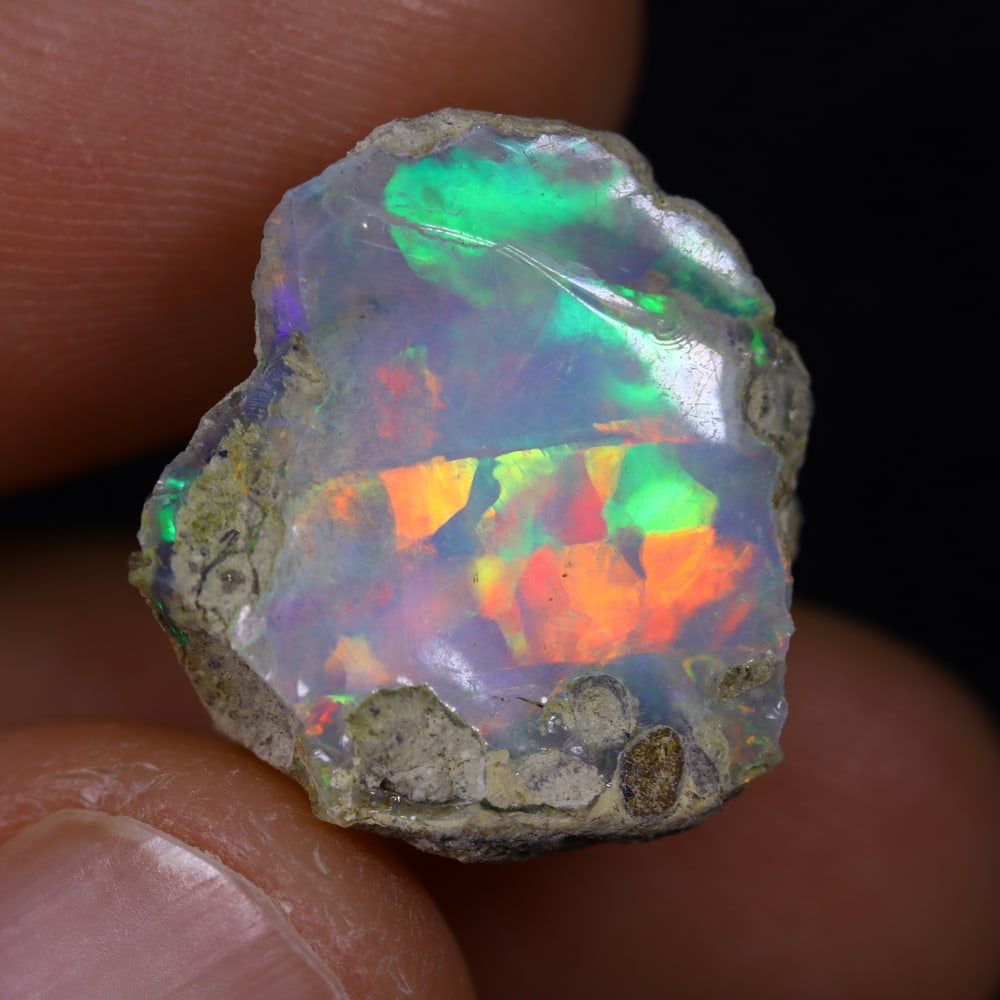 9.9Ct Rough Opal Specimen - Ethiopian Opal - Mineral Rough (1 of 6)