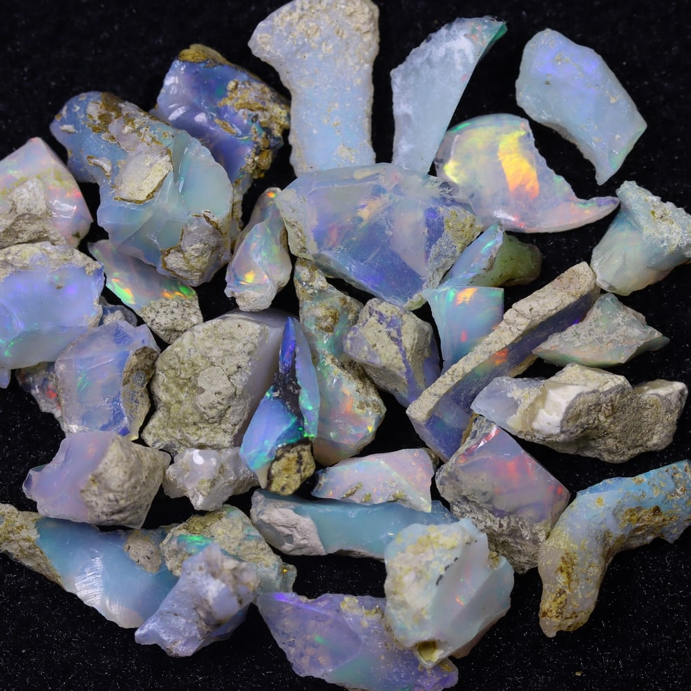 39.2Ct Rough Opal Specimen Lot - Ethiopian Opal - Mineral Rough (1 of 3)