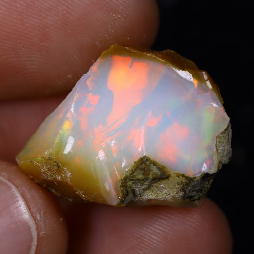 *15.1Ct Rough Opal Specimen - Ethiopian Opal - Mineral Rough (1 of 5)
