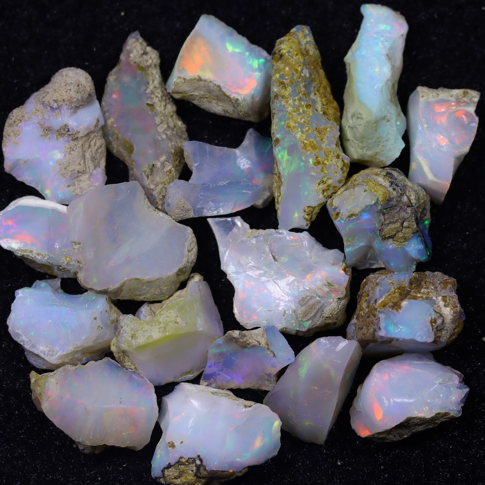40.4Ct Rough Opal Specimen Lot - Ethiopian Opal - Mineral Rough (1 of 3)