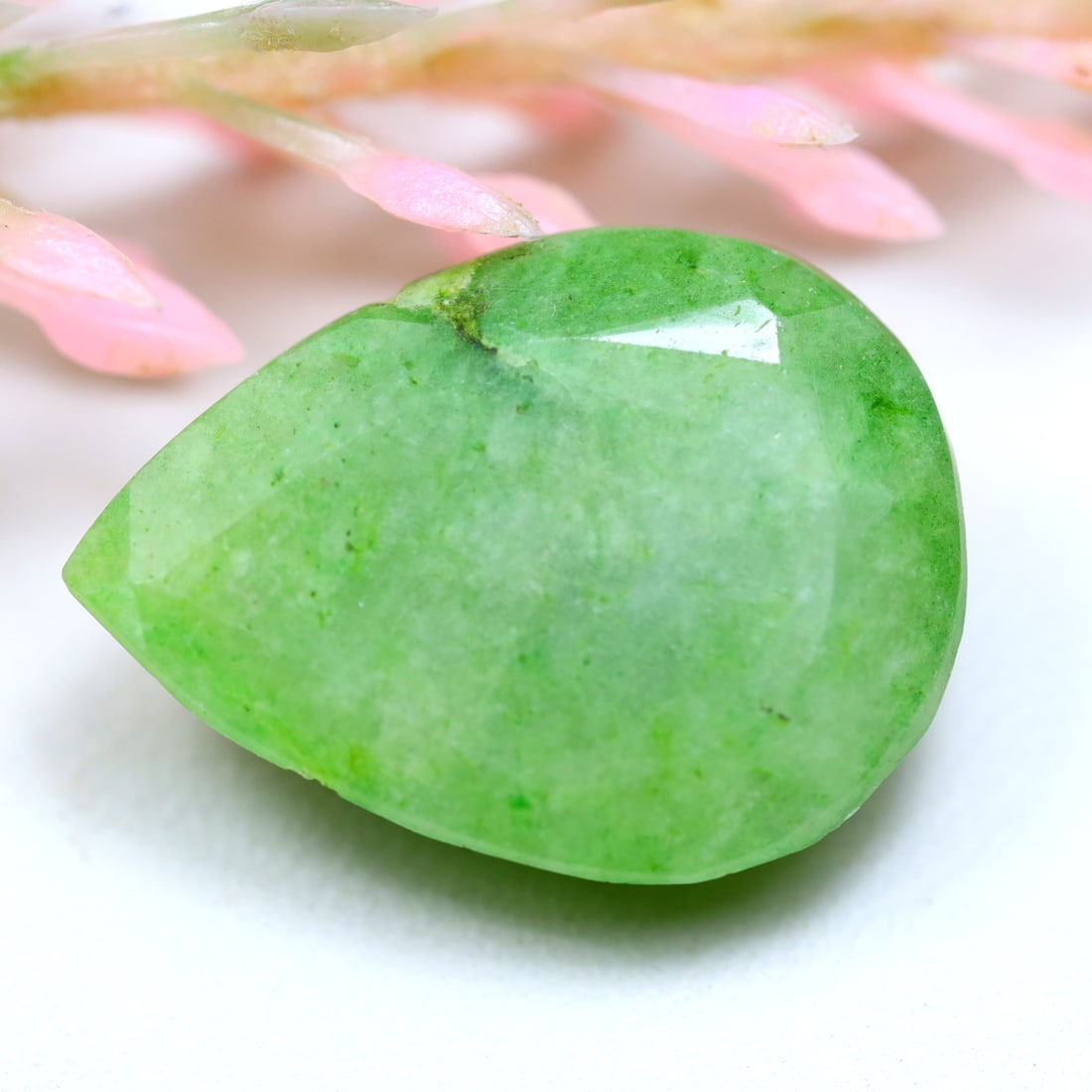 Emerald 12.08Ct Natural Brazilian Emerald Pear Faceted Cut (1 of 2)