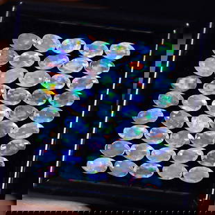 *7.10Ct 45pcs Calibrated 5x3mm Faceted Welo Opal Set - Ethiopian Opal: Ksmith Jewels Global Welcome to our auction house, today auction brought to you by Ksmith Jewels Global based in Penang, Malaysia specialize in all kinds of opal and color gemstone both in manufacturi