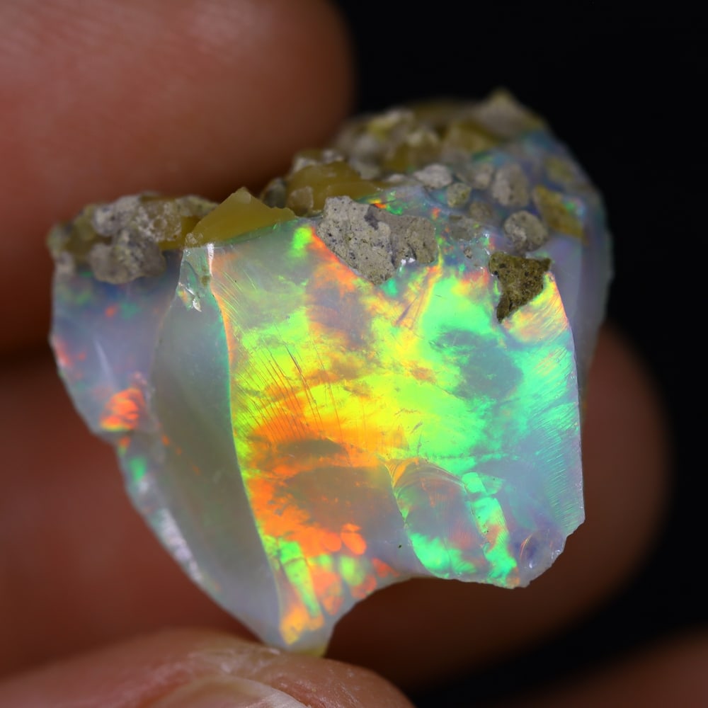 15.5Ct Rough Opal Specimen - Ethiopian Opal - Mineral Rough (1 of 7)