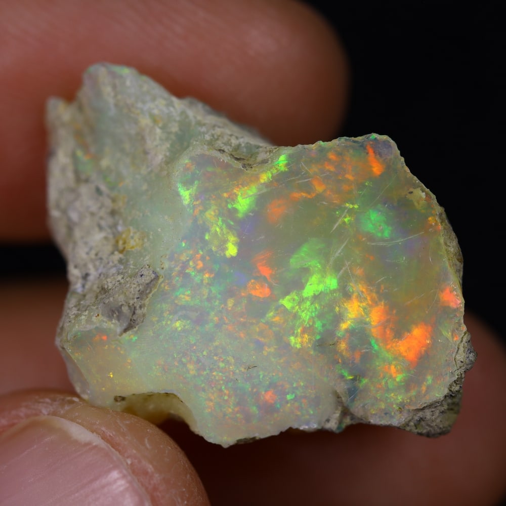 14.1Ct Rough Opal Specimen - Ethiopian Opal - Mineral Rough: Ksmith Jewels Global Welcome to our auction house, today auction brought to you by Ksmith Jewels Global based in Penang, Malaysia specialize in all kinds of opal and color gemstone both in manufacturi