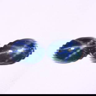 *2.47Ct 6 Rays Blue Star Sapphire Set - Polished Cabochon: Ksmith Jewels Global Welcome to our auction house, today auction brought to you by Ksmith Jewels Global based in Penang, Malaysia specialize in all kinds of opal and color gemstone both in manufacturi