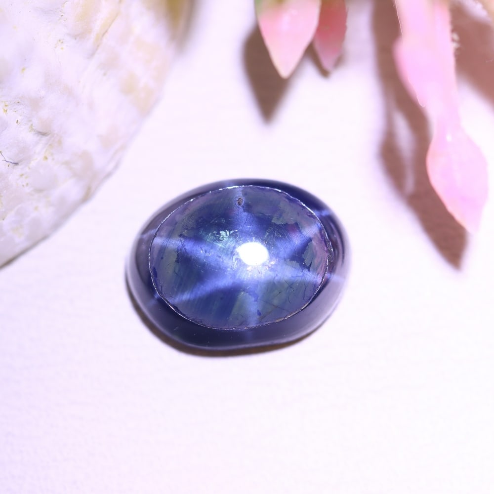 2.84Ct 6 Rays Blue Star Sapphire - Polished Cabochon: Ksmith Jewels Global Welcome to our auction house, today auction brought to you by Ksmith Jewels Global based in Penang, Malaysia specialize in all kinds of opal and color gemstone both in manufacturi