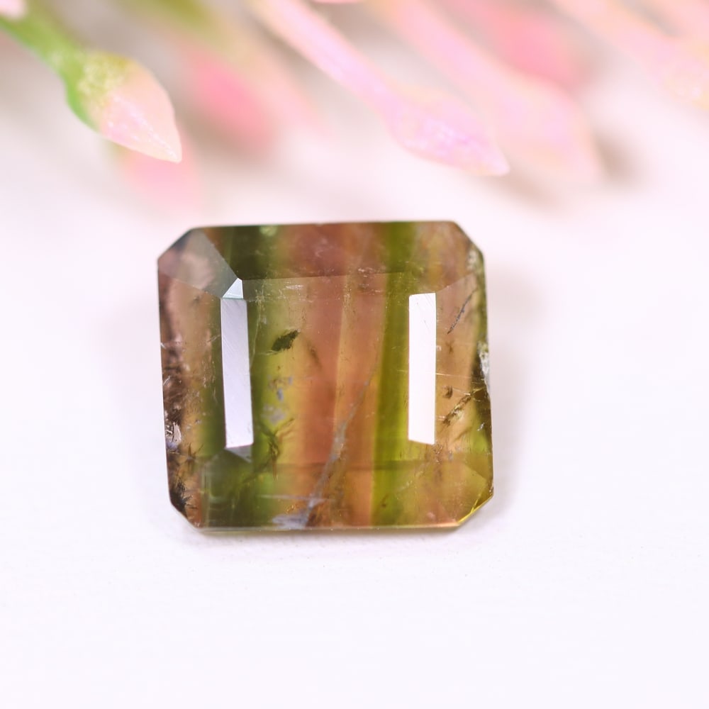 3.65cts Natural Watermelon Tourmaline - Bi-Colour Faceted Cut: Ksmith Jewels Global Welcome to our auction house, today auction brought to you by Ksmith Jewels Global based in Penang, Malaysia specialize in all kinds of opal and color gemstone both in manufacturi