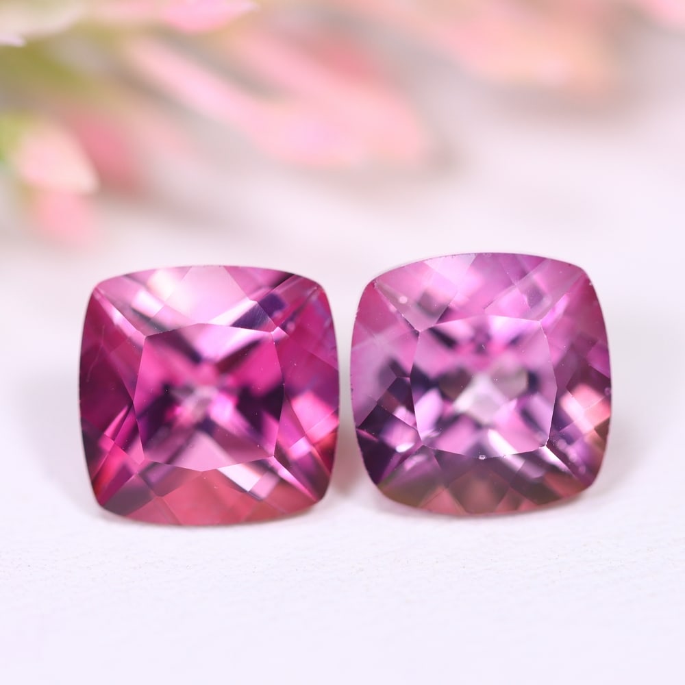 8.01Ct Pink Topaz Pair - Polished Faceted: Ksmith Jewels Global Welcome to our auction house, today auction brought to you by Ksmith Jewels Global based in Penang, Malaysia specialize in all kinds of opal and color gemstone both in manufacturi