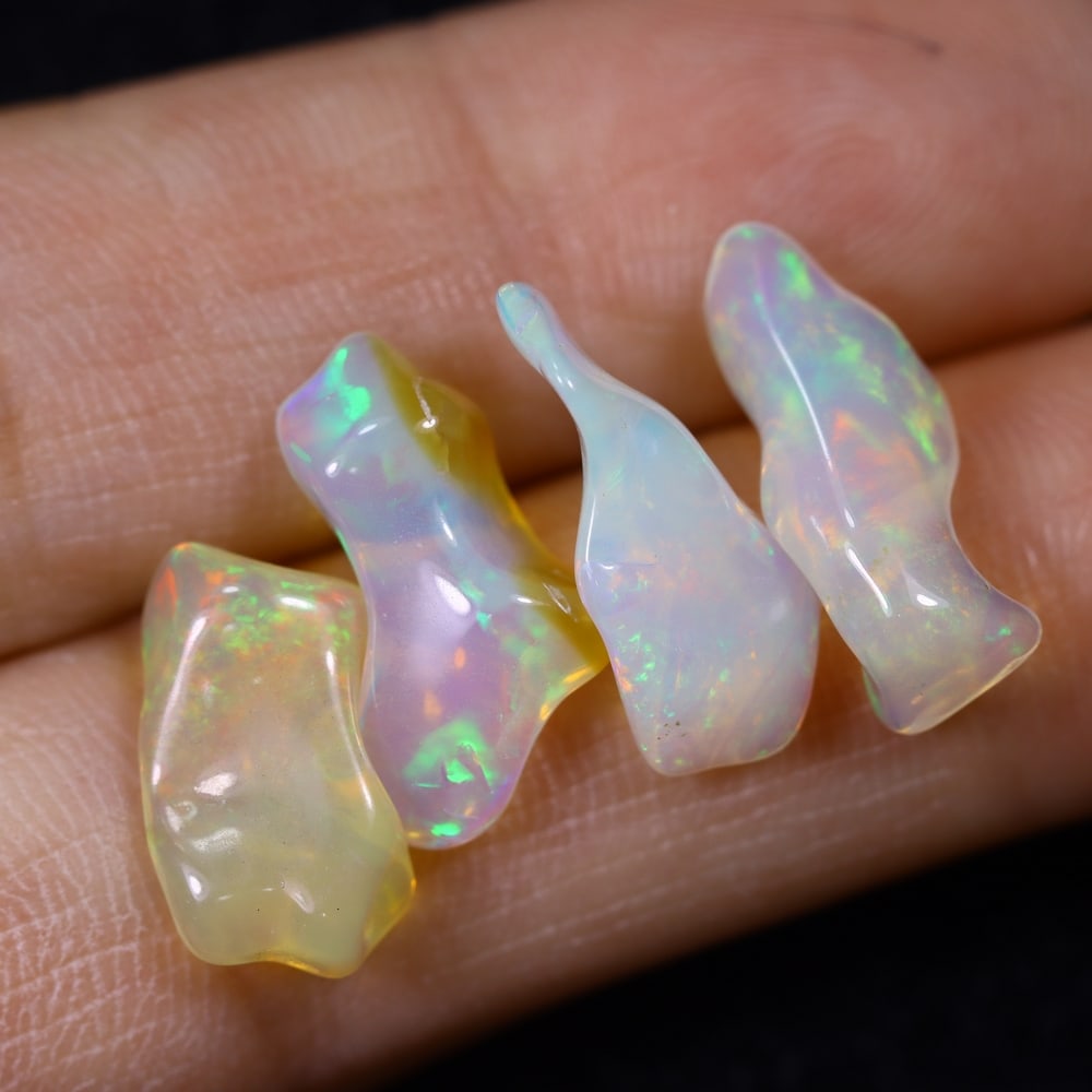 7.72Ct Welo Opal Freeform Polished Set - Ethiopian Opal: Ksmith Jewels Global Welcome to our auction house, today auction brought to you by Ksmith Jewels Global based in Penang, Malaysia specialize in all kinds of opal and color gemstone both in manufacturi