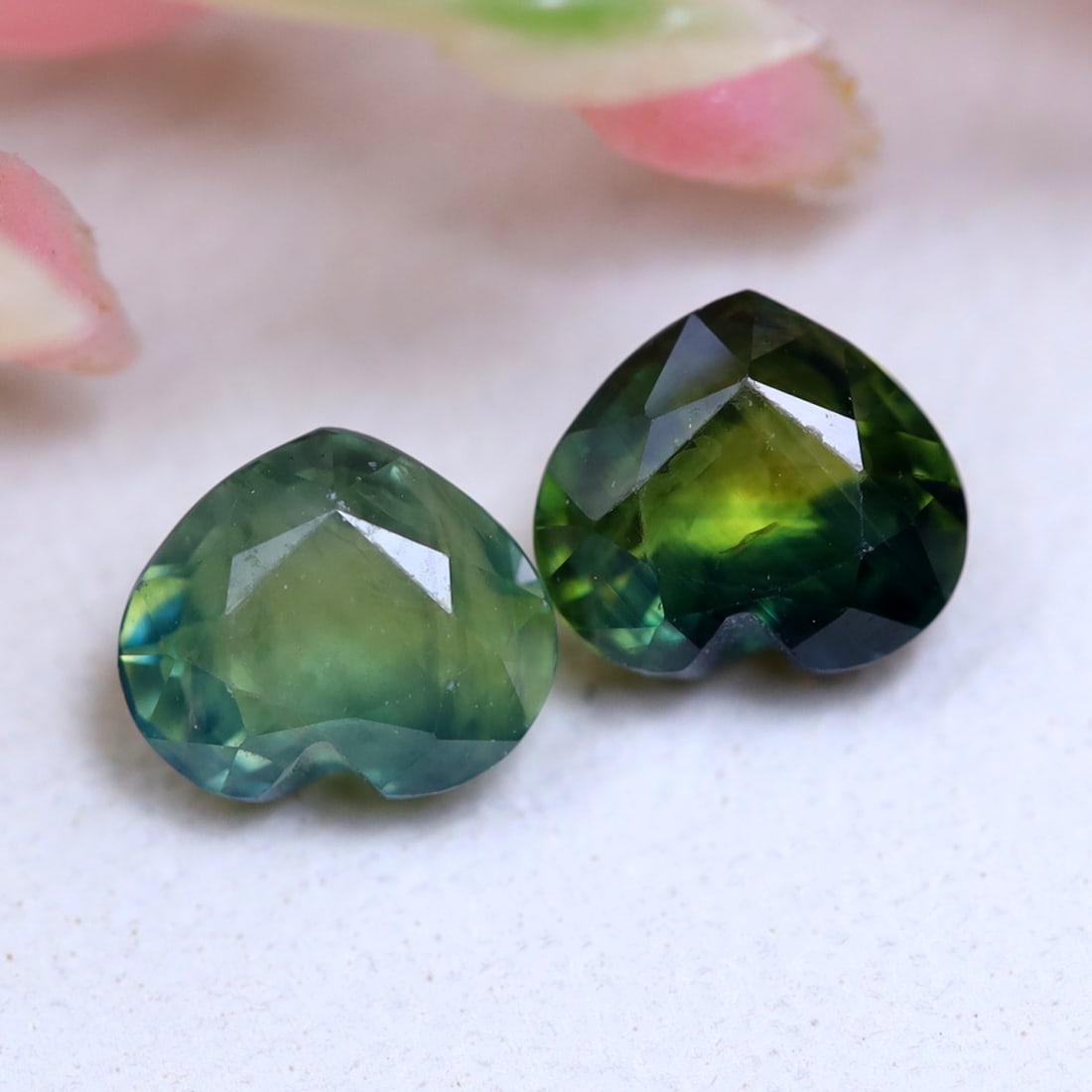 0.86Ct Natural Madagascar Heart Cut Parties Color Sapphire Pair (OT7018): Ksmith Jewels Global Welcome to our auction house, today auction brought to you by Ksmith Jewels Global based in Penang, Malaysia specialize in all kinds of opal and color gemstone both in manufacturi