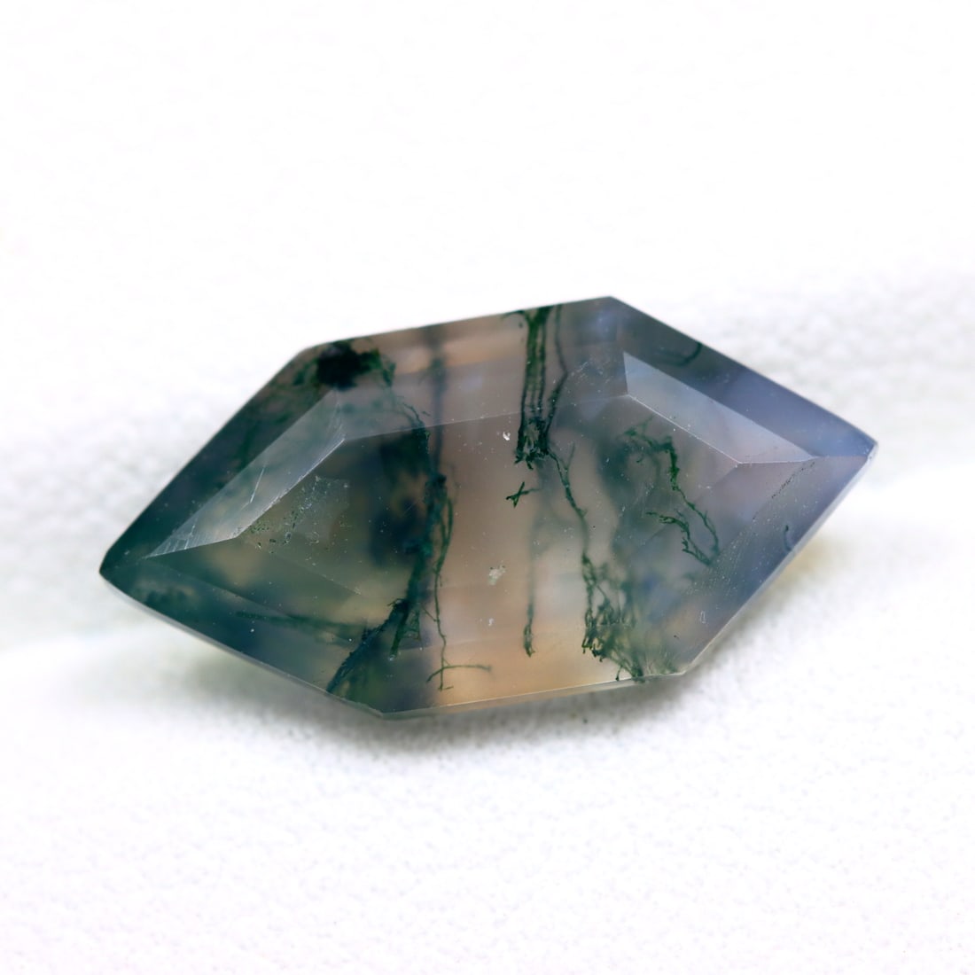 3.95Ct Natural Green Moss Agate - India Gemstone - Fancy Faceted Pair: Ksmith Jewels Global Welcome to our auction house, today auction brought to you by Ksmith Jewels Global based in Penang, Malaysia specialize in all kinds of opal and color gemstone both in manufacturi