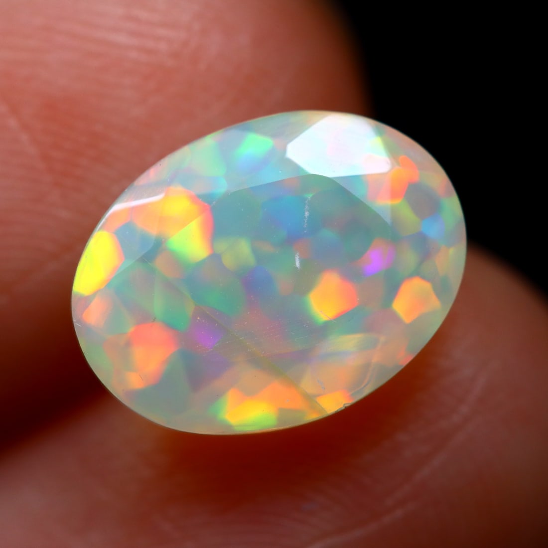 2.13Ct Natural Shiny Rainbow Ethiopian Faceted Welo Opal - Ethiopian Opal: Ksmith Jewels Global Welcome to our auction house, today auction brought to you by Ksmith Jewels Global based in Penang, Malaysia specialize in all kinds of opal and color gemstone both in manufacturi