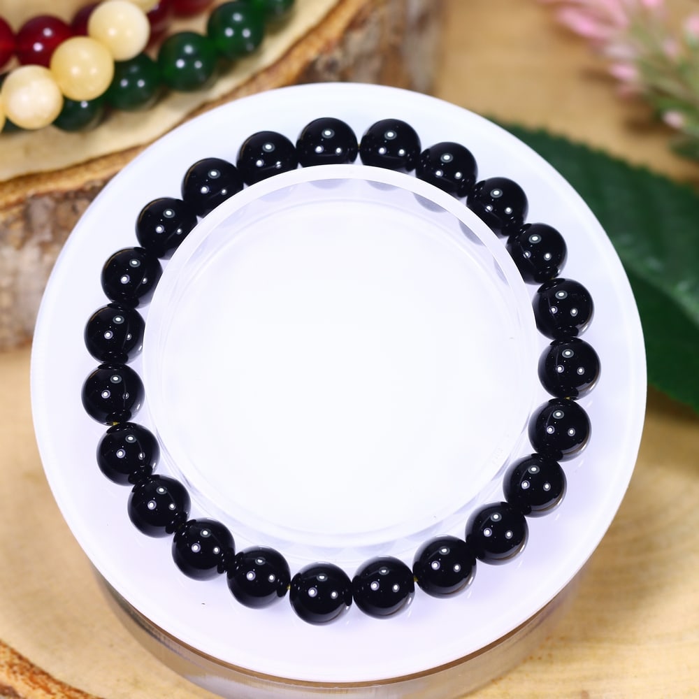 16.95g Black Tourmaline Bracelet - Polished Beads: Ksmith Jewels Global Welcome to our auction house, today auction brought to you by Ksmith Jewels Global based in Penang, Malaysia specialize in all kinds of opal and color gemstone both in manufacturi
