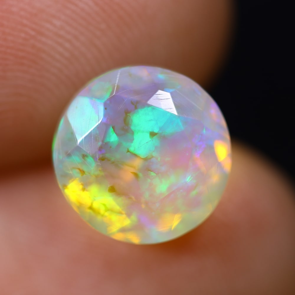 2.34Ct Welo Opal Faceted Polished - Ethiopian Opal (1 of 5)