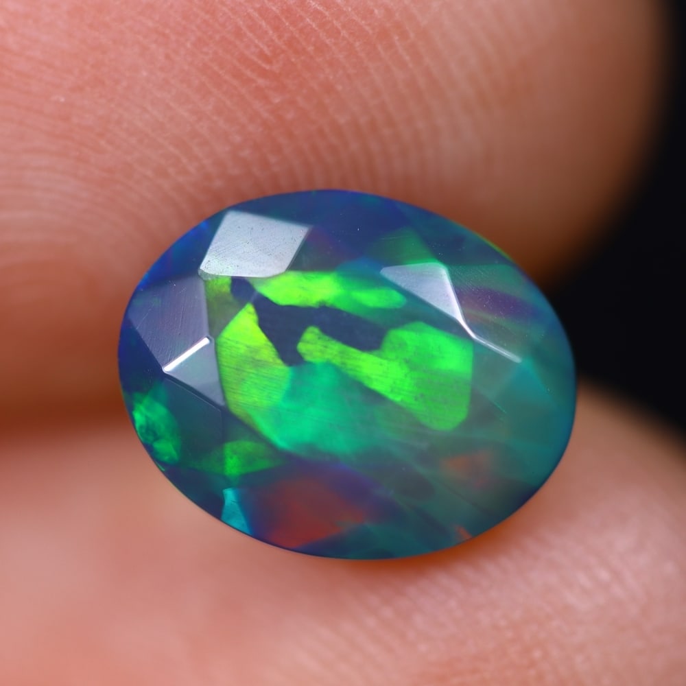 1.52Ct Welo Black Faceted Opal Polished - Ethiopian Opal: Ksmith Jewels Global Welcome to our auction house, today auction brought to you by Ksmith Jewels Global based in Penang, Malaysia specialize in all kinds of opal and color gemstone both in manufacturi